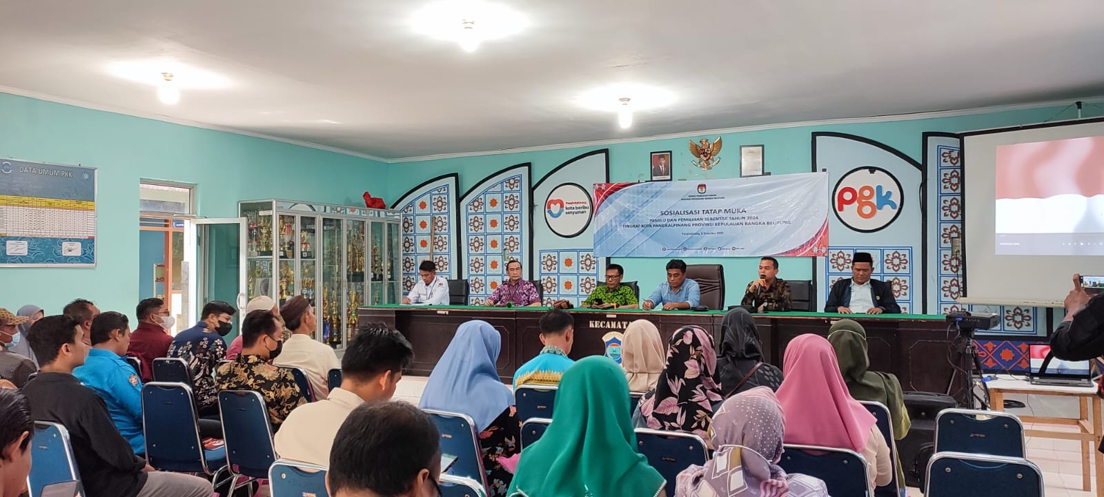 Sosialisasi Pemilu dan Pemlihan Serentak Tahun 2024 Tingkat Kota Pangkalpinang Provinsi Kepulauan Ba